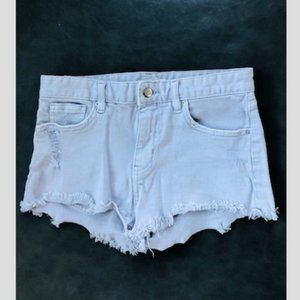 H&M Lilac Cut Off Shorts